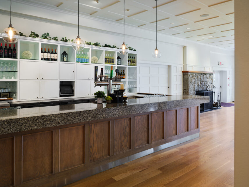The bar in the Tea Room at the Stanley Park Pavilion