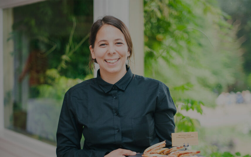 A server at the Stanley Park Pavilion